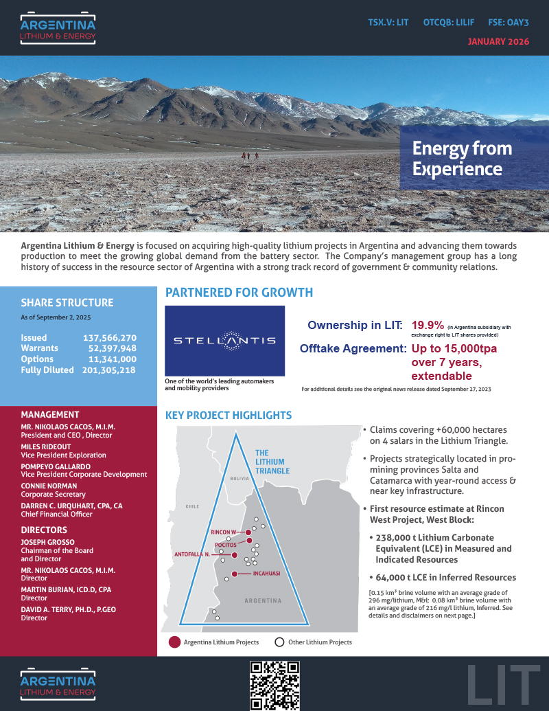 Fact Sheet - January 2026